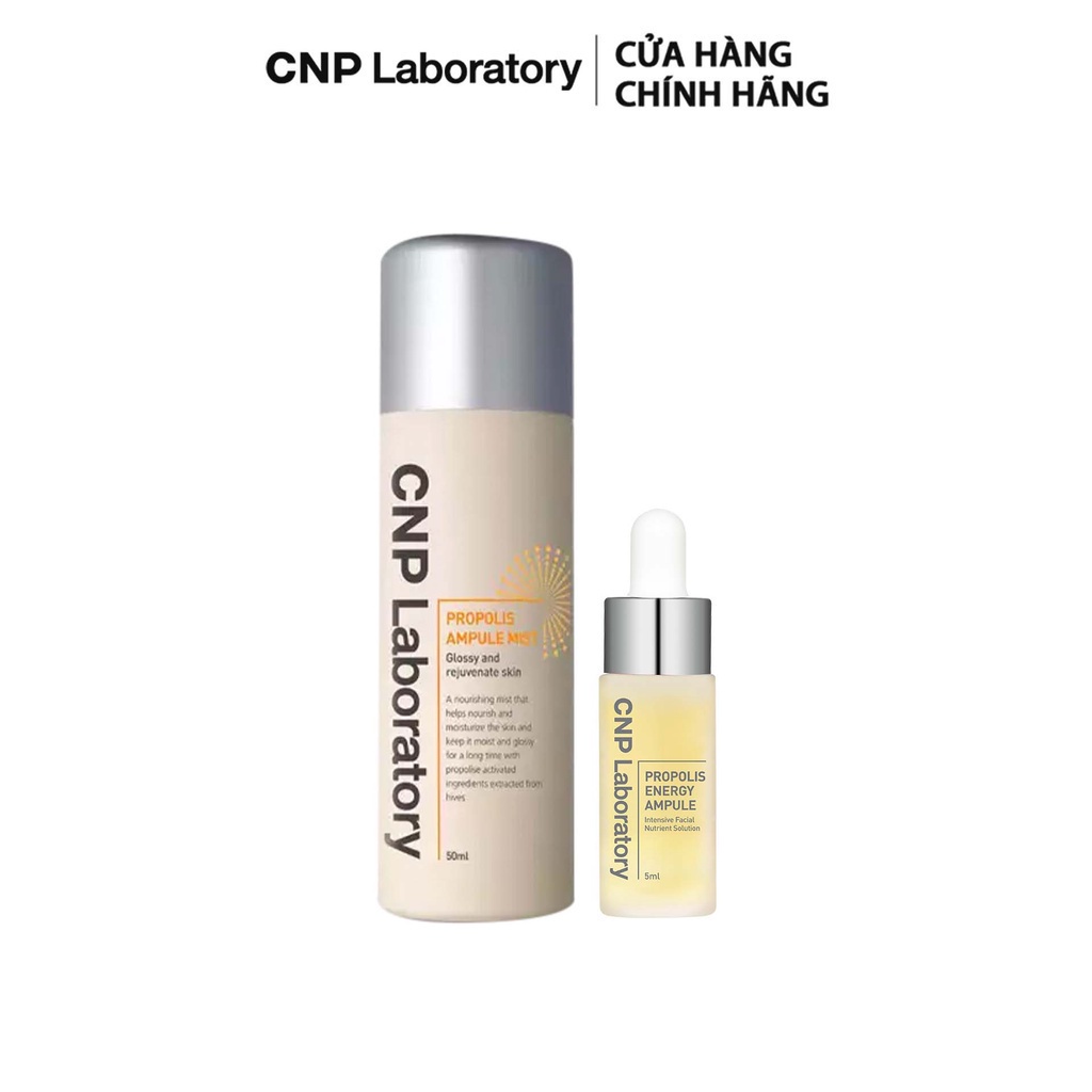 Combo Xịt khoáng tinh chất keo ong CNP Laboratory Propolis và Tinh chất keo ong 5ml