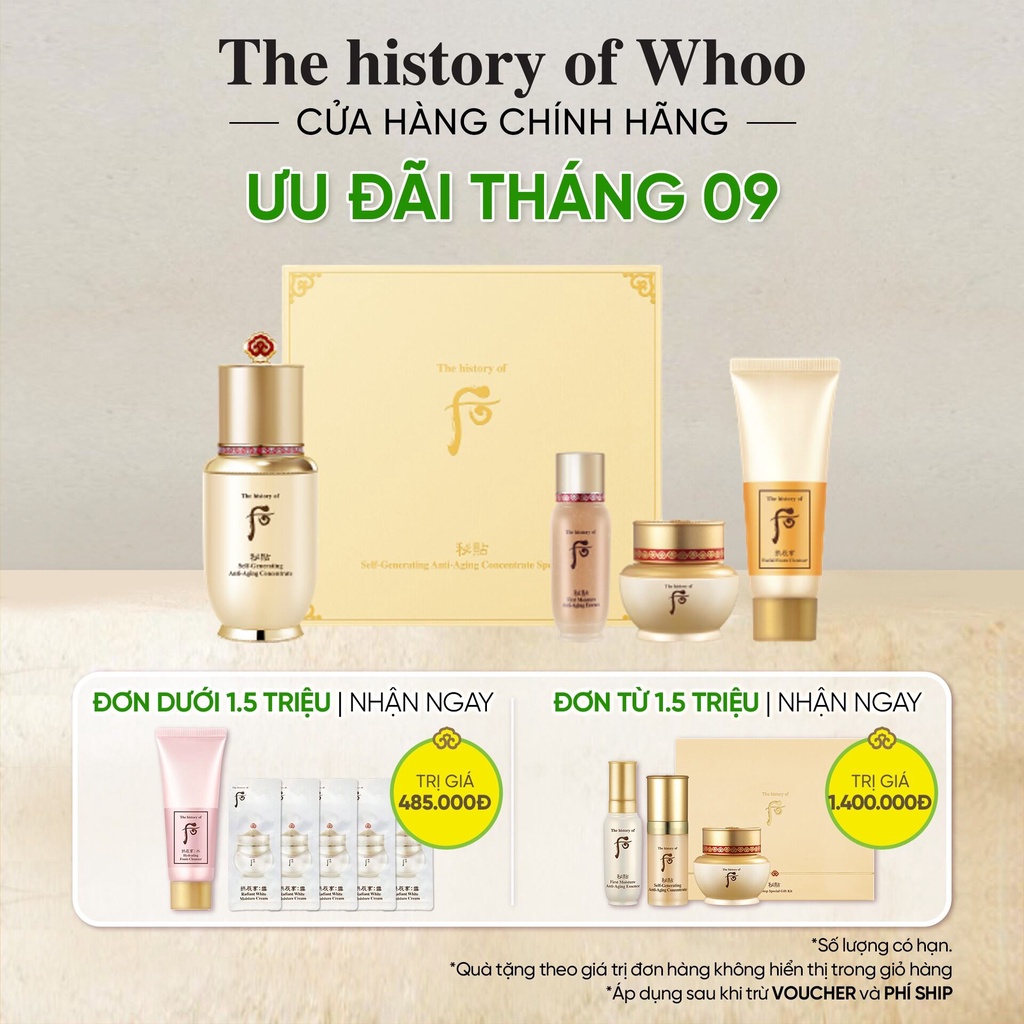 Bộ tinh chất chống lão hóa Whoo Bichup Self-Generating Concentrate 30ml