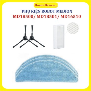  CHỔI cạnh Lọc bụi khăn lau robot hút bụi Medion 18500 18501 16510 . 