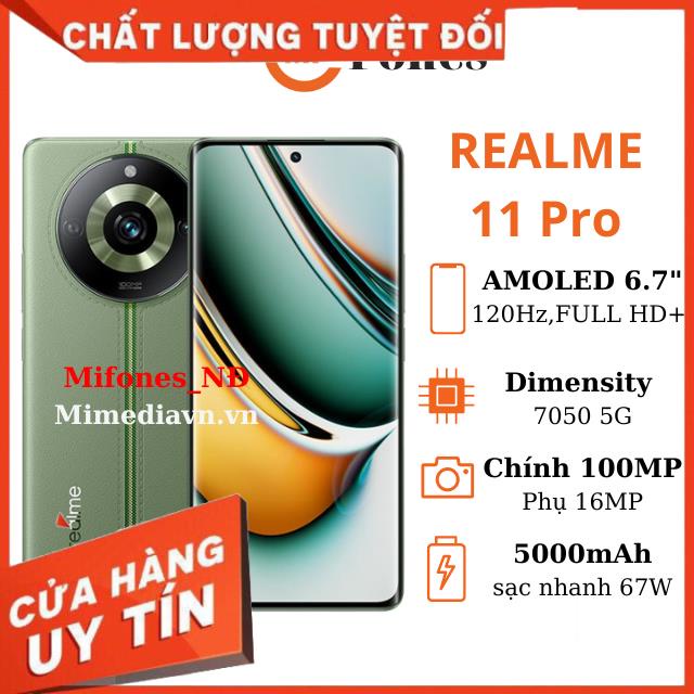 Điện thoại realme 11 Pro 5G Dimensity 7050 5G sạc nhanh 67w