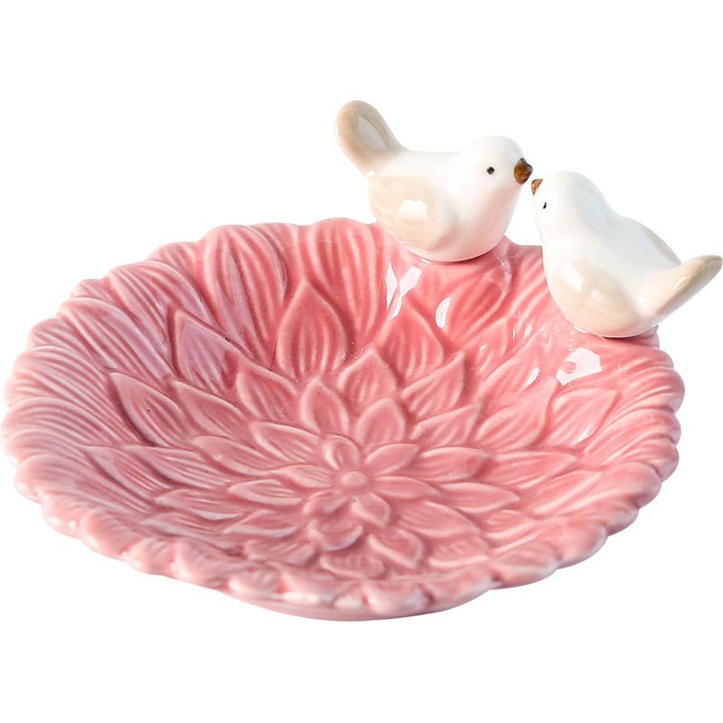 Khay Đựng Trái Cây / Trang Sức Hình Chú Chim Bằng Gốm Sứ Dễ Thương Xinh Xắn