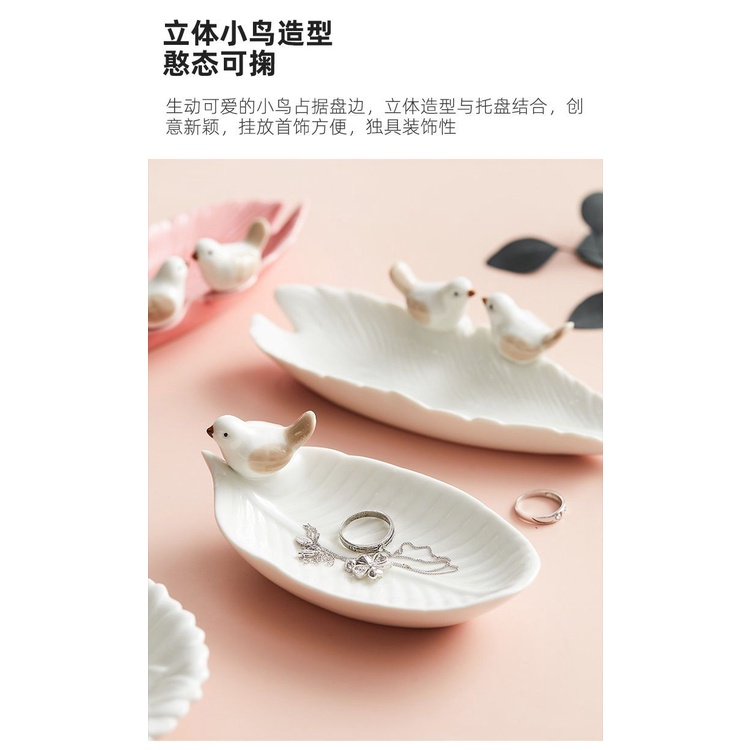 Khay Đựng Trái Cây / Trang Sức Hình Chú Chim Bằng Gốm Sứ Dễ Thương Xinh Xắn