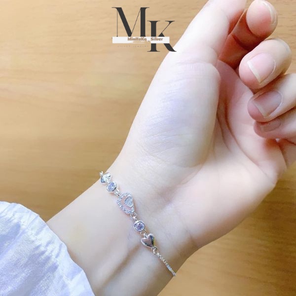 Lắc Tay Bạc Nữ Nhiều Mẫu Cá Tính Hot Trend Free Size - Vòng Tay Bạc MiuNaKo