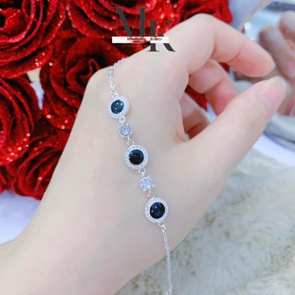 Lắc Tay Bạc Cầu May Mắn Và Bình An Free Size - Vòng Tay Bạc MiuNaKo