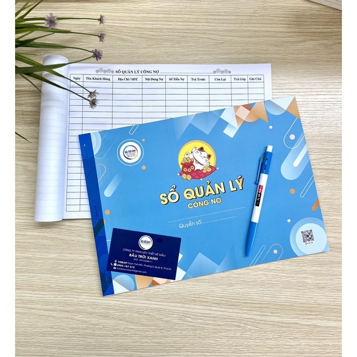 Sổ ghi Nợ - khổ A4 - 50 tờ/quyển - giấy dày