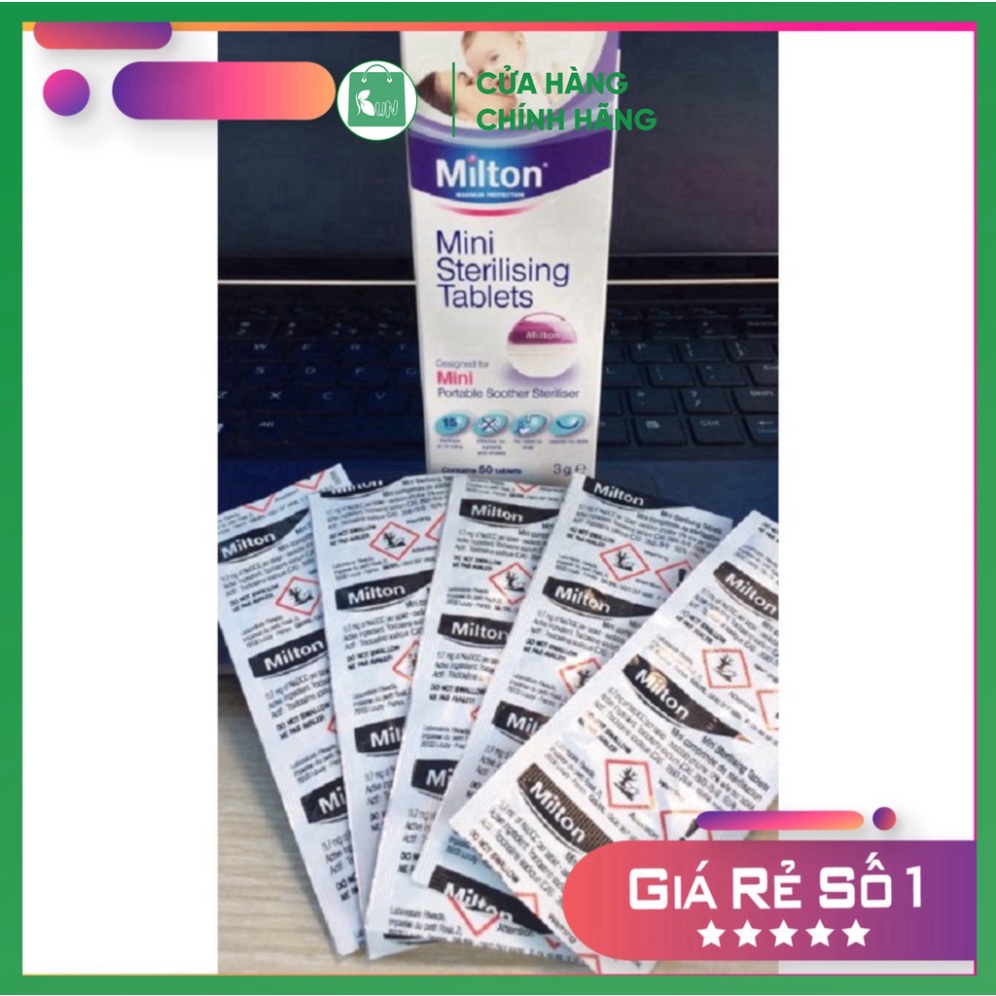 Viên tiệt trùng cốc nguyệt san Milton