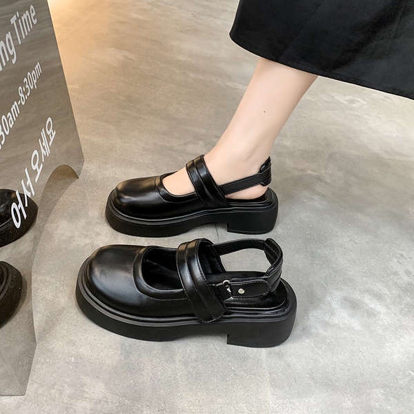 Giày Da Đế Dày Thời Trang Dành Cho Nữ