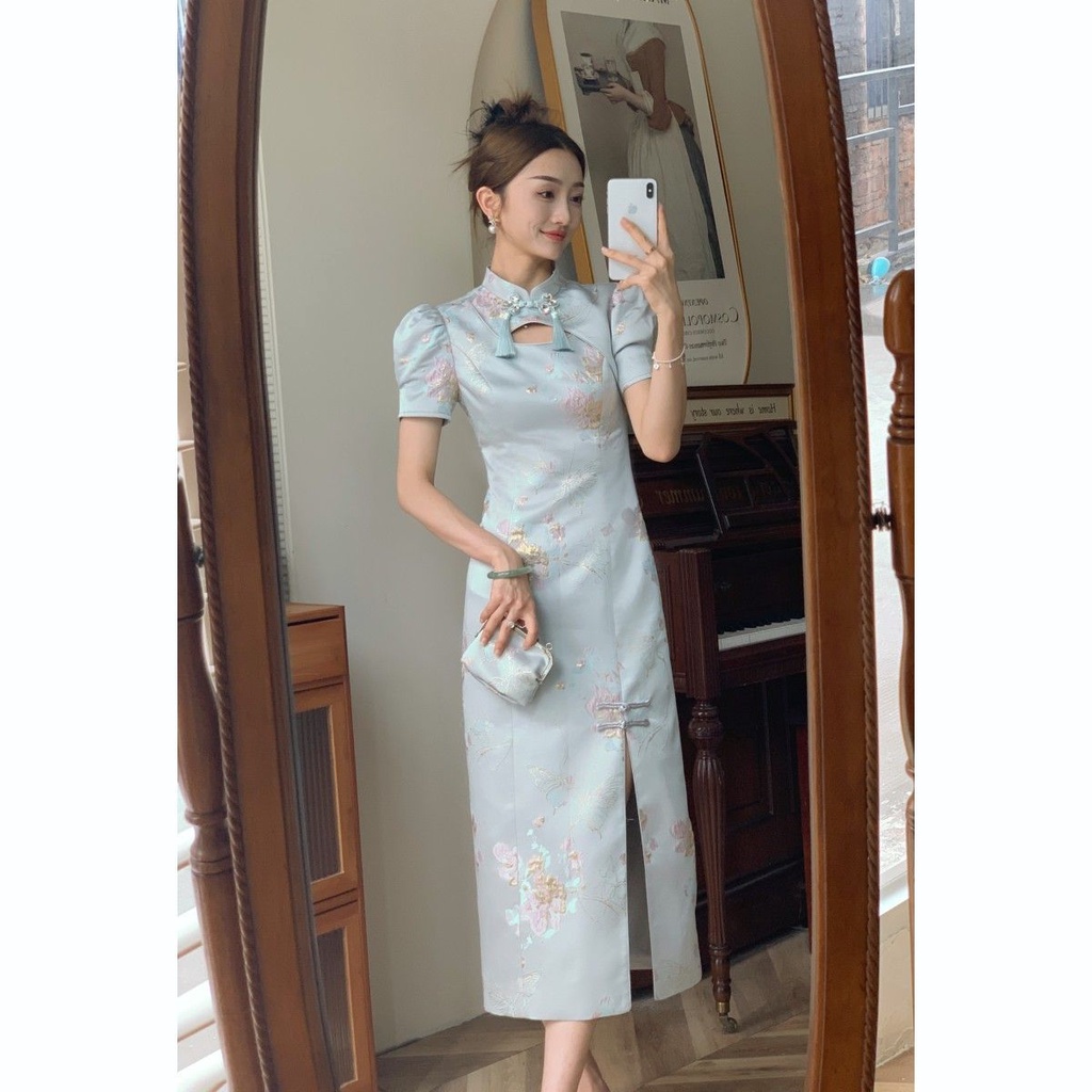 Concubine Đầm Sườn Xám Cách Tân Phong Cách Trung Hoa Cổ Điển 2023 0901