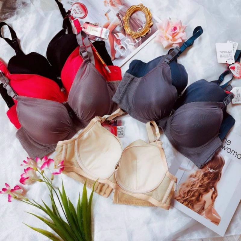 Áo Lót Lụa Satin Mút Mỏng - Có Gọng Nâng&Gom Ngực To Hoàn Hảo