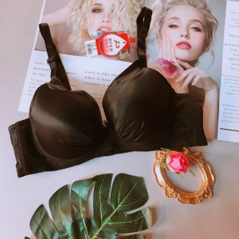 Áo Lót Lụa Satin Mút Mỏng - Có Gọng Nâng&Gom Ngực To Hoàn Hảo