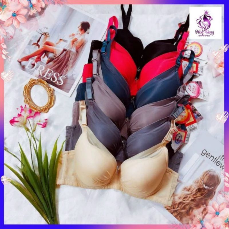 Áo Lót Lụa Satin Mút Mỏng - Có Gọng Nâng&Gom Ngực To Hoàn Hảo