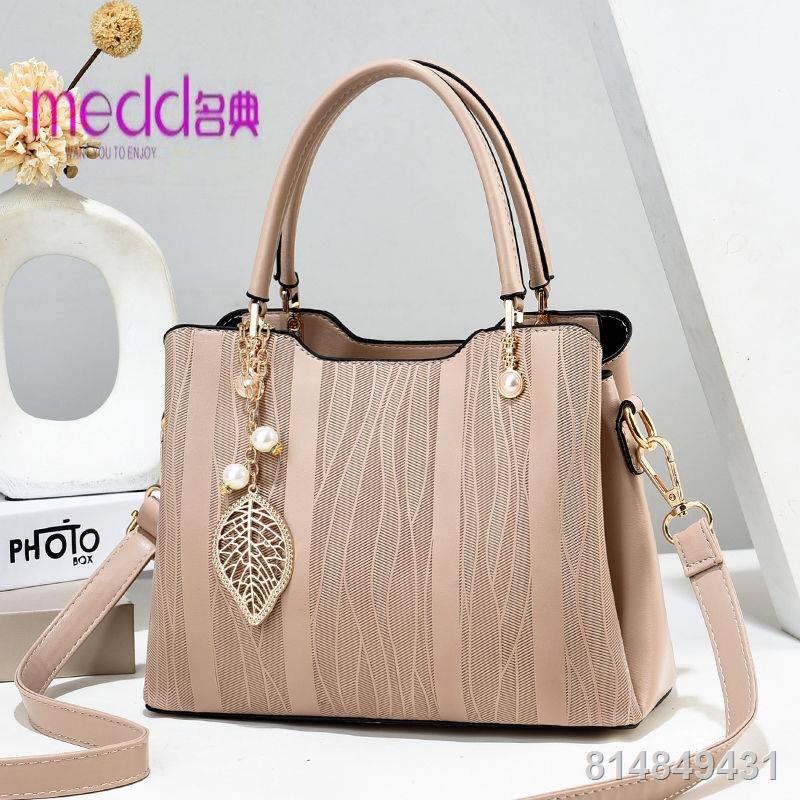 Túi xách nữ Mingdian mới Túi Messenger hợp thời trang Đa năng kết cấu da dung tích lớn Túi xách nữ T