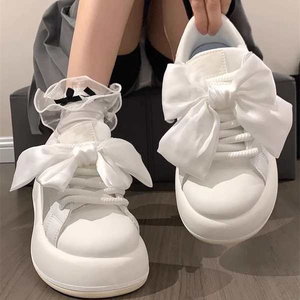 Giày Thời Trang Đính Nơ Đáng Yêu Cho Nữ