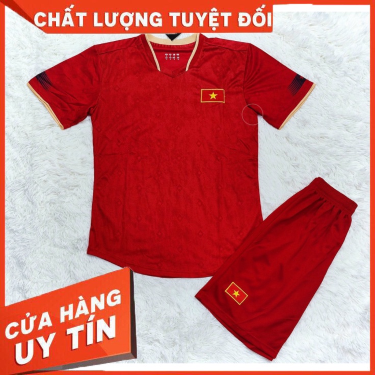 Bộ Quần Áo Bóng ĐÁ Đội Tuyển Việt Nam Sân Nhà Màu Đỏ Mùa 2022-2023_My Thể Thao
