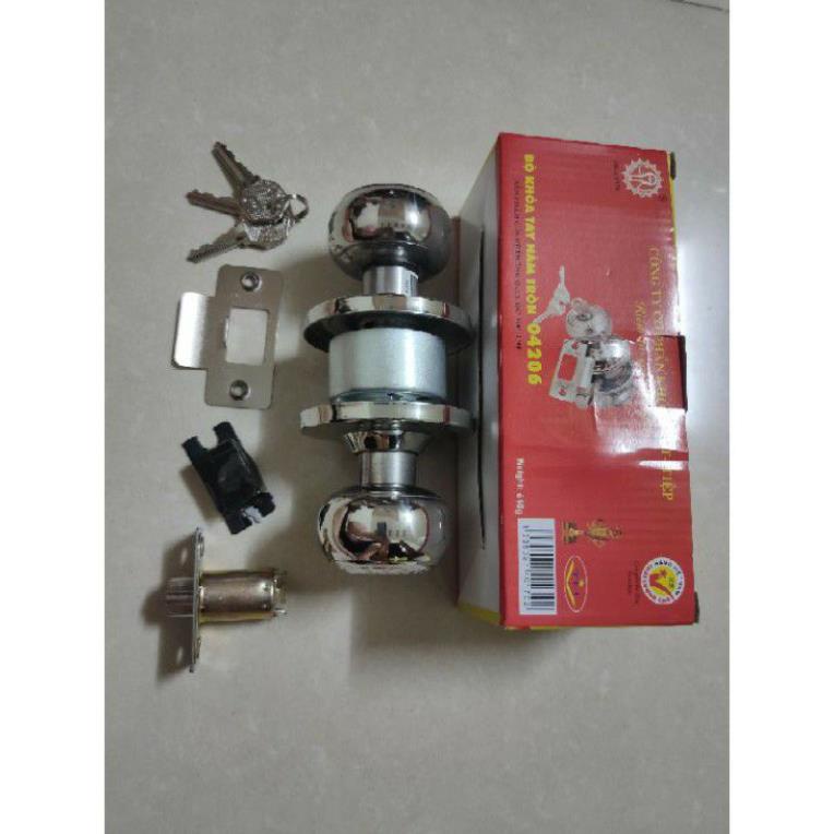 Khóa tay tròn quả nắm Việt Tiệp 04206