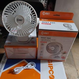 Quạt sạc comet chính hãng 5 w crf 0705
