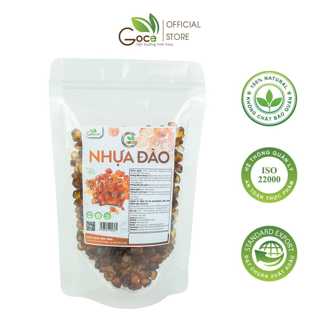 Nhựa đào Goce - 150g - Nguyên liệu nấu chè
