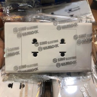 Ổ cắm đôi 2 chấu s18 sino