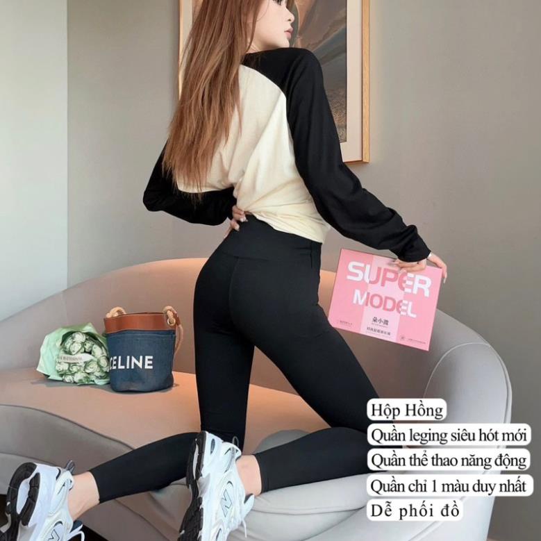 Hộp Quần Legging, Quần Tập Gym,Yoga 6D Dài Nâng Mông Cạp Cao Siêu Hot Siêu Co Giãn Softie LG2