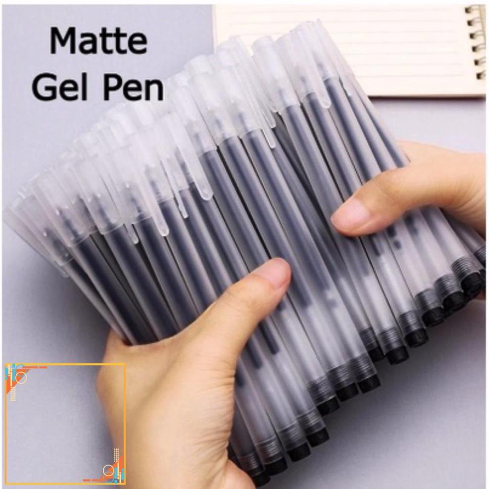Combo 20 bút bi nước văn phòng mực gel ngòi 0.5 đầu kim mực đều nét chữ đẹp