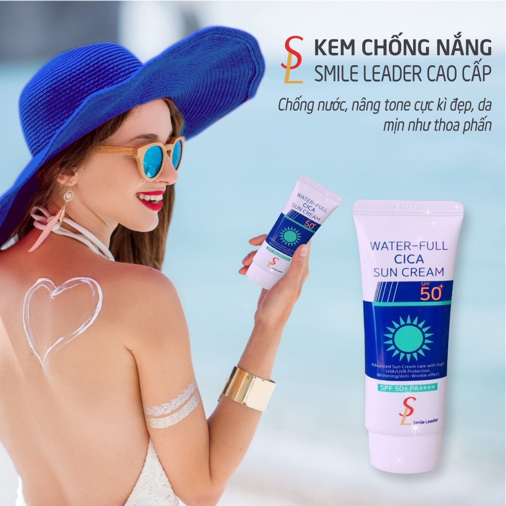 Kem Chống Nắng Nâng Tông Smile Leader Sun Cream SPF50+ PA++++ 60ml