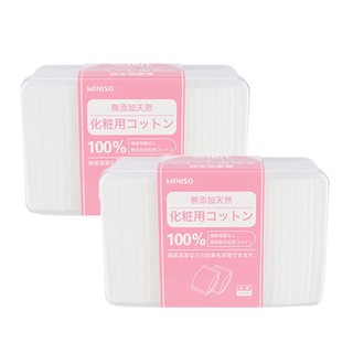 Bông Tẩy Trang Miniso 1000 Miếng Nhật Bản Chất Liệu Cotton 100%
