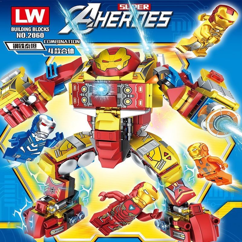 Đồ Chơi Lắp Ráp lego Nhân Vật avengers iron man mecha robot Giáo Dục Cho Bé Trai