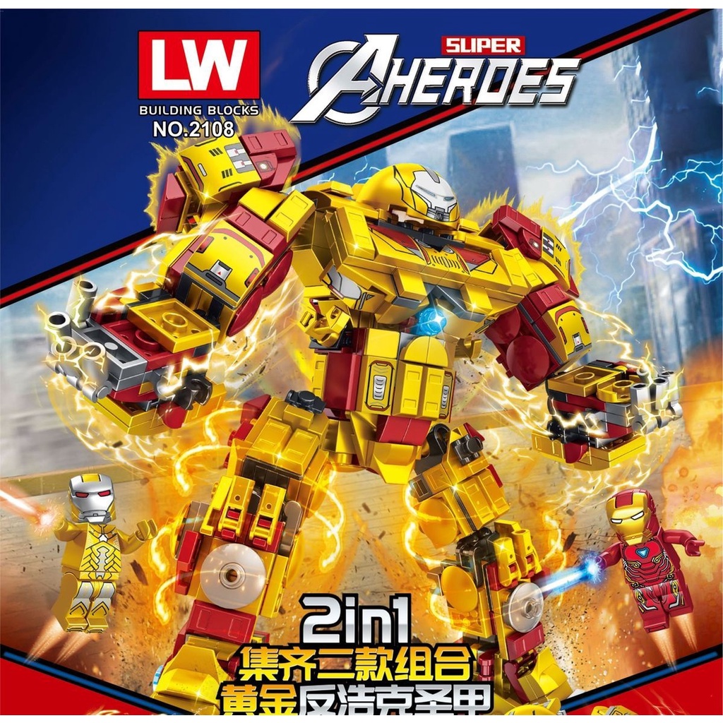 Đồ Chơi Lắp Ráp lego Nhân Vật avengers iron man mecha robot Giáo Dục Cho Bé Trai