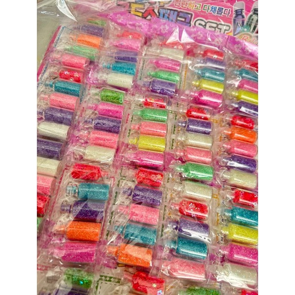 1 Lọ kim tuyến / Ngôi Sao rắc chơi cùng Slam Slime - Kem Keo trang Trí đồ Thêm Xinh