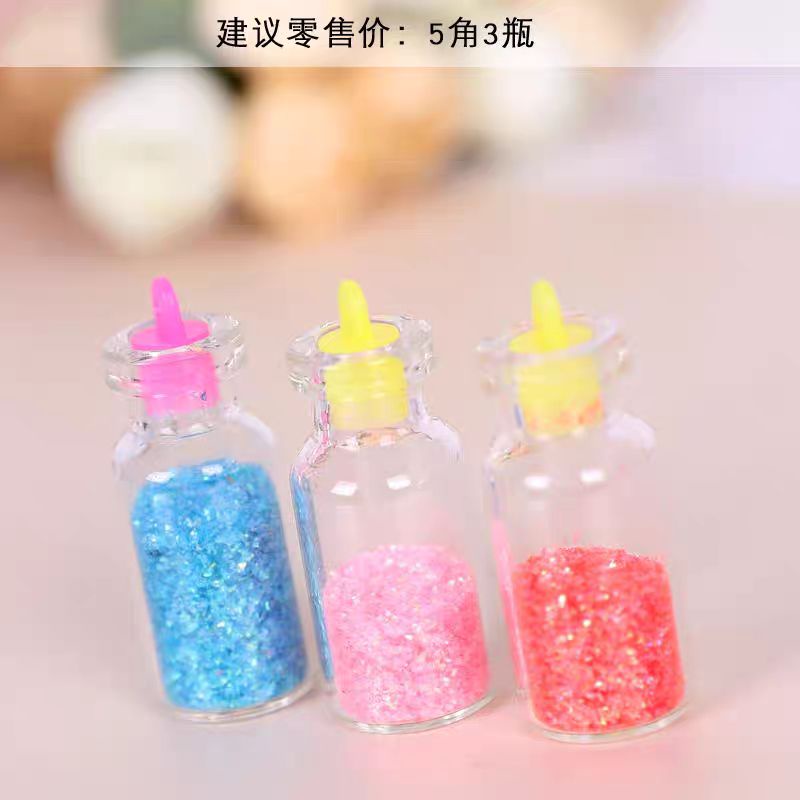 1 Lọ kim tuyến / Ngôi Sao rắc chơi cùng Slam Slime - Kem Keo trang Trí đồ Thêm Xinh