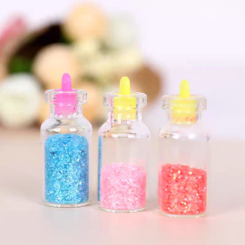 1 Lọ kim tuyến / Ngôi Sao rắc chơi cùng Slam Slime - Kem Keo trang Trí đồ Thêm Xinh