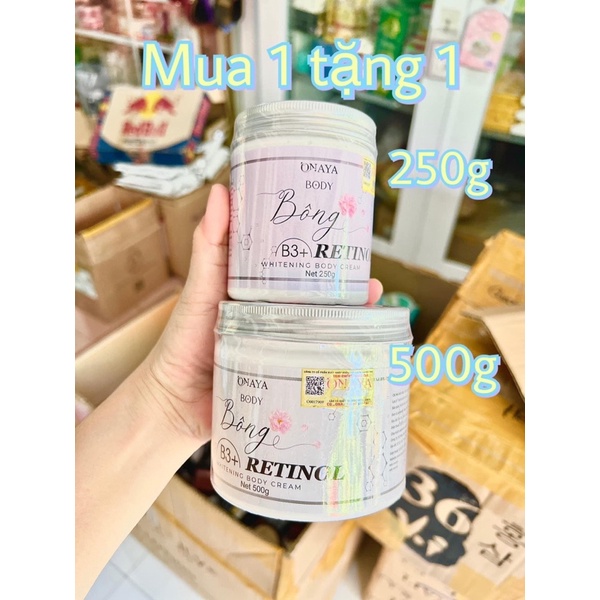 KEM BODY BÔNG ONAYA Hủ 500g Tặng 150g