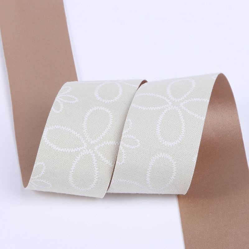 Ruy băng một mặt in hình hoa thú cưng 4.0cm