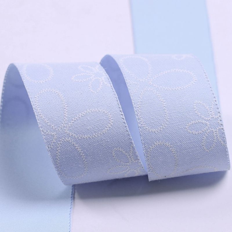 Ruy băng một mặt in hình hoa thú cưng 4.0cm