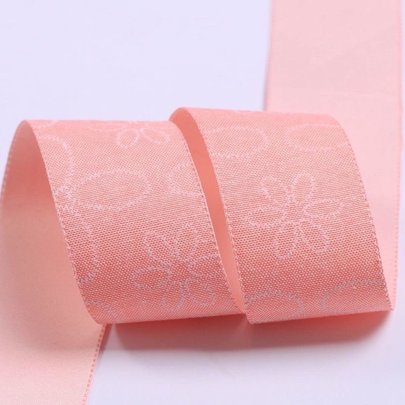 Ruy băng một mặt in hình hoa thú cưng 4.0cm