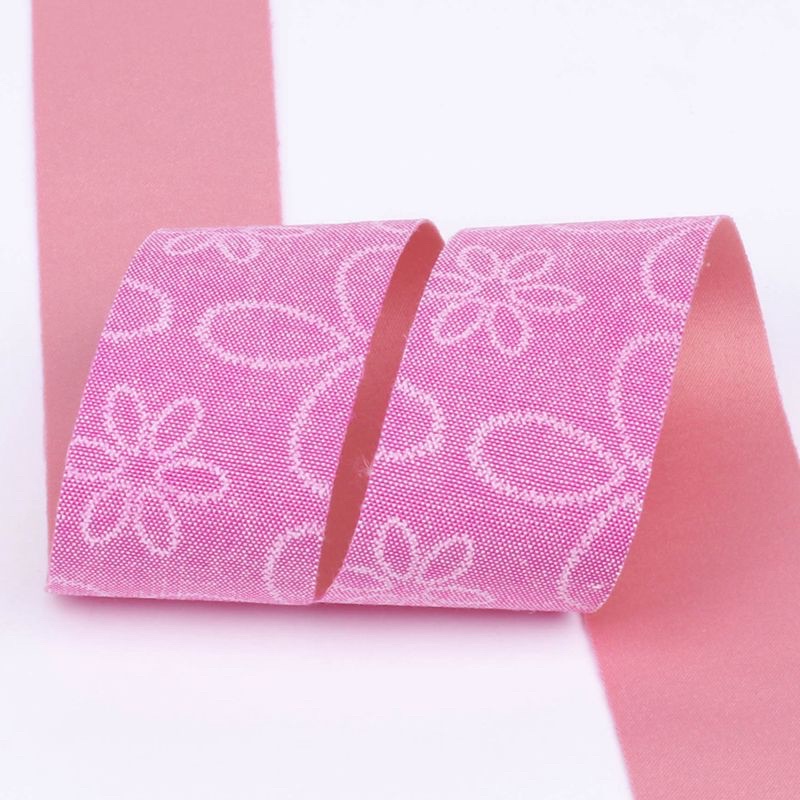 Ruy băng một mặt in hình hoa thú cưng 4.0cm