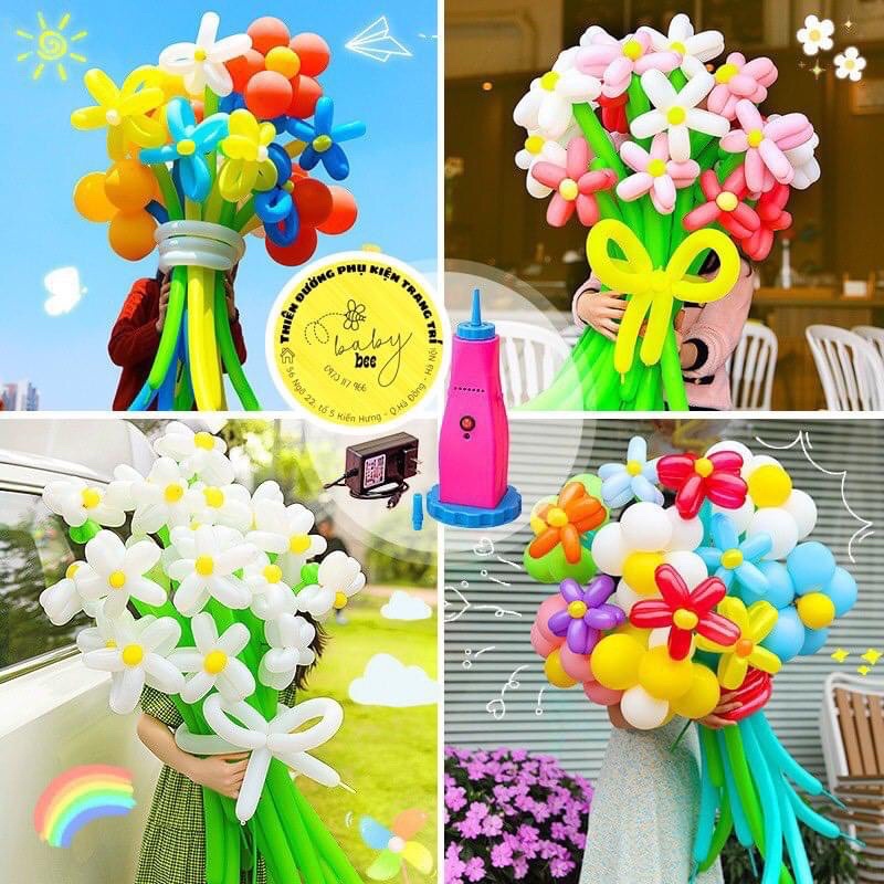 Bóng dài giun màu pastel Shuaian nặn tạo hình nghệ thuật