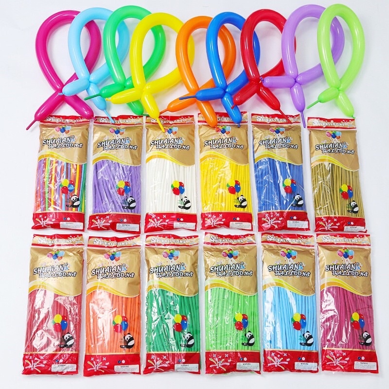 Bóng dài giun màu pastel Shuaian nặn tạo hình nghệ thuật