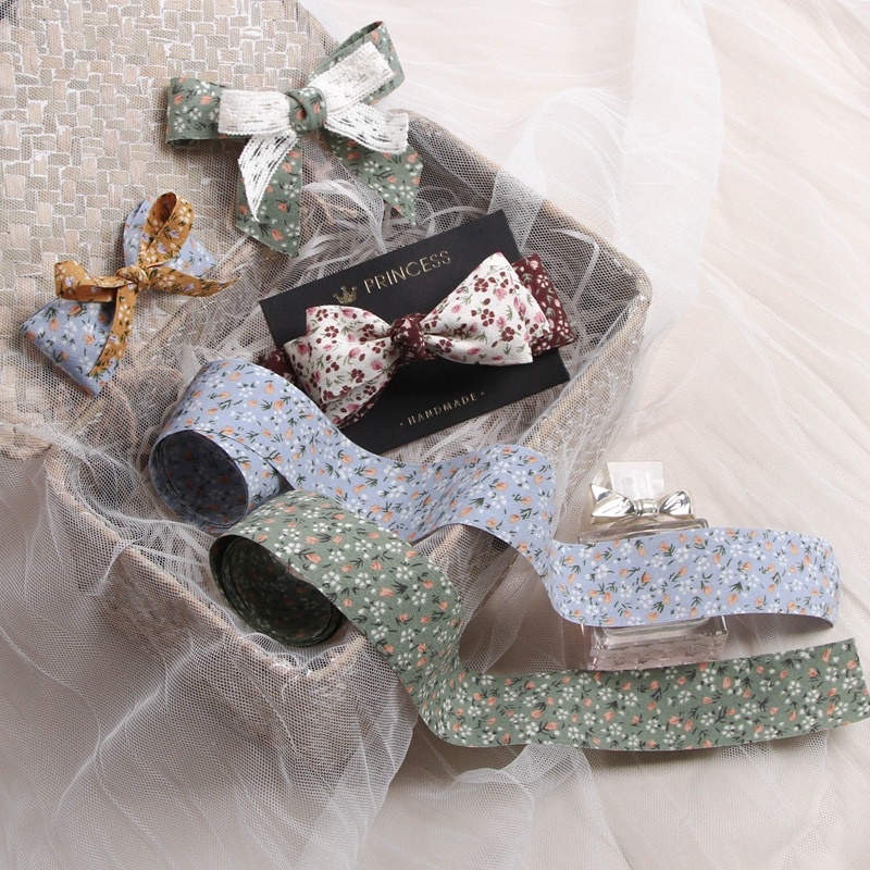 Ruy băng voan hoa 2 mặt HQ 4.0cm