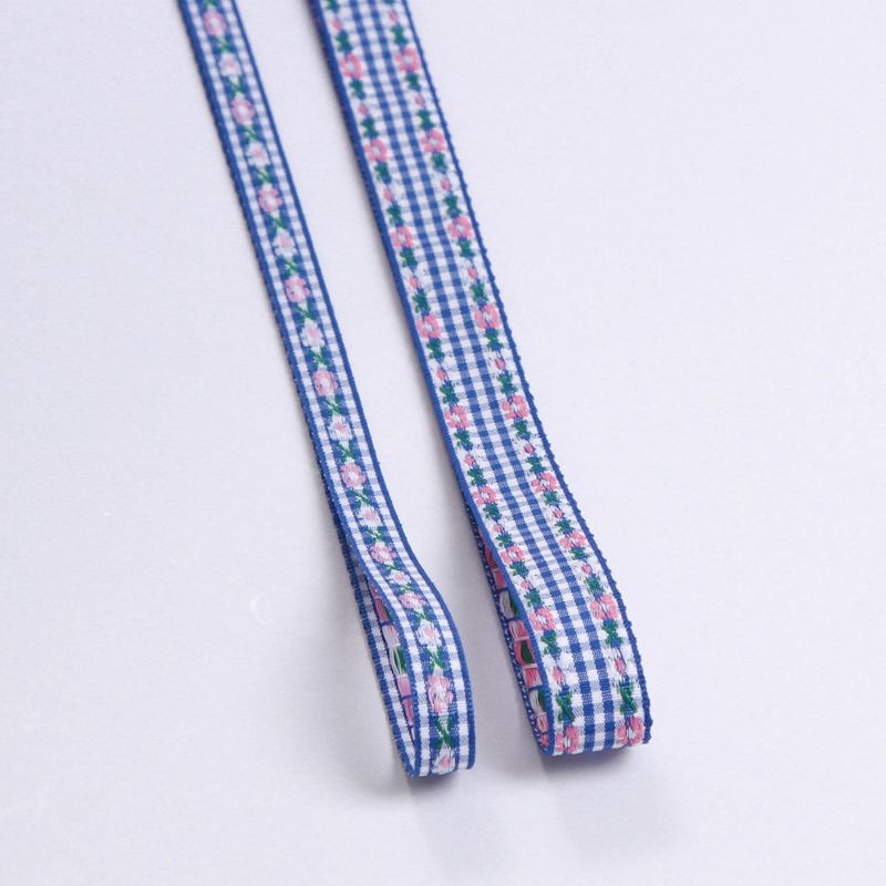 Ruy băng thêu ren hoa DIY 2.5cm