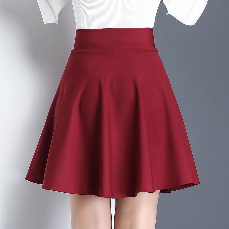 Chân váy xoè cạp chun 1 tầng có 6 màu