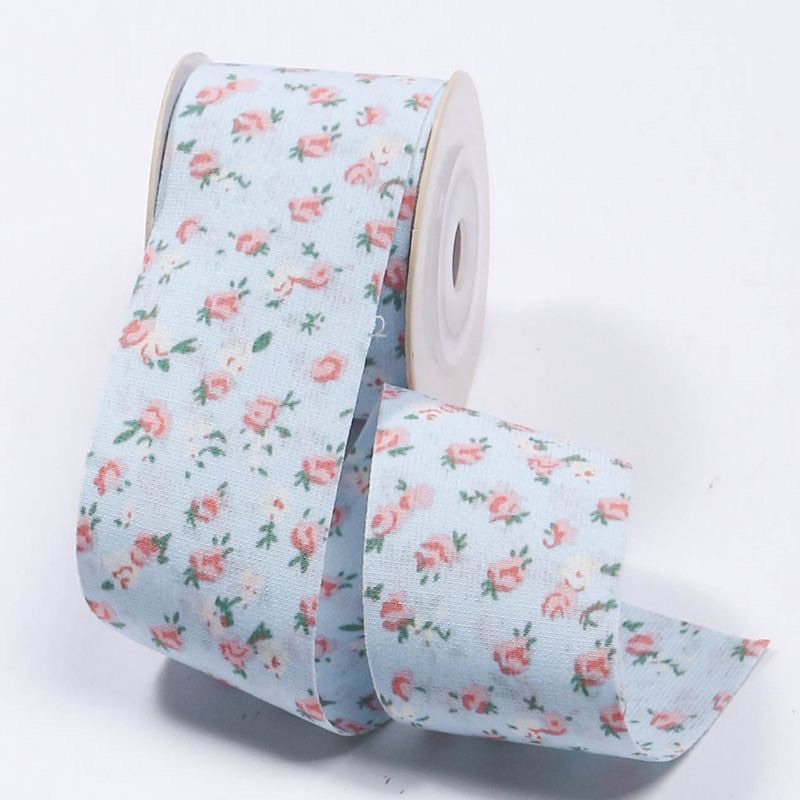 Ruy băng in hoa 2 mặt DIY 4.0cm