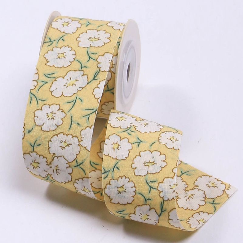 Ruy băng in hoa 2 mặt DIY 4.0cm