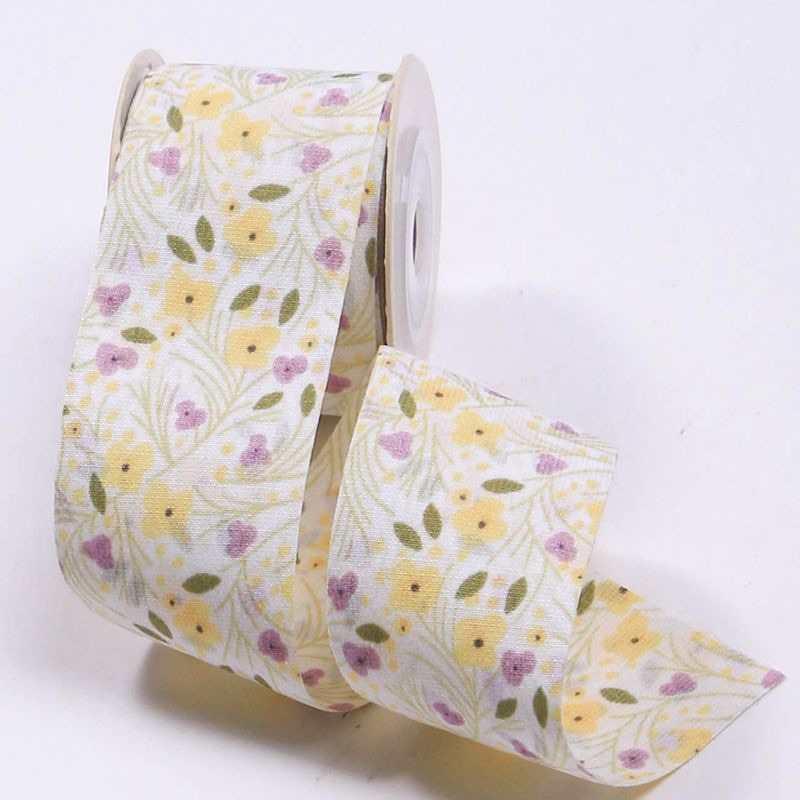 Ruy băng in hoa 2 mặt DIY 4.0cm