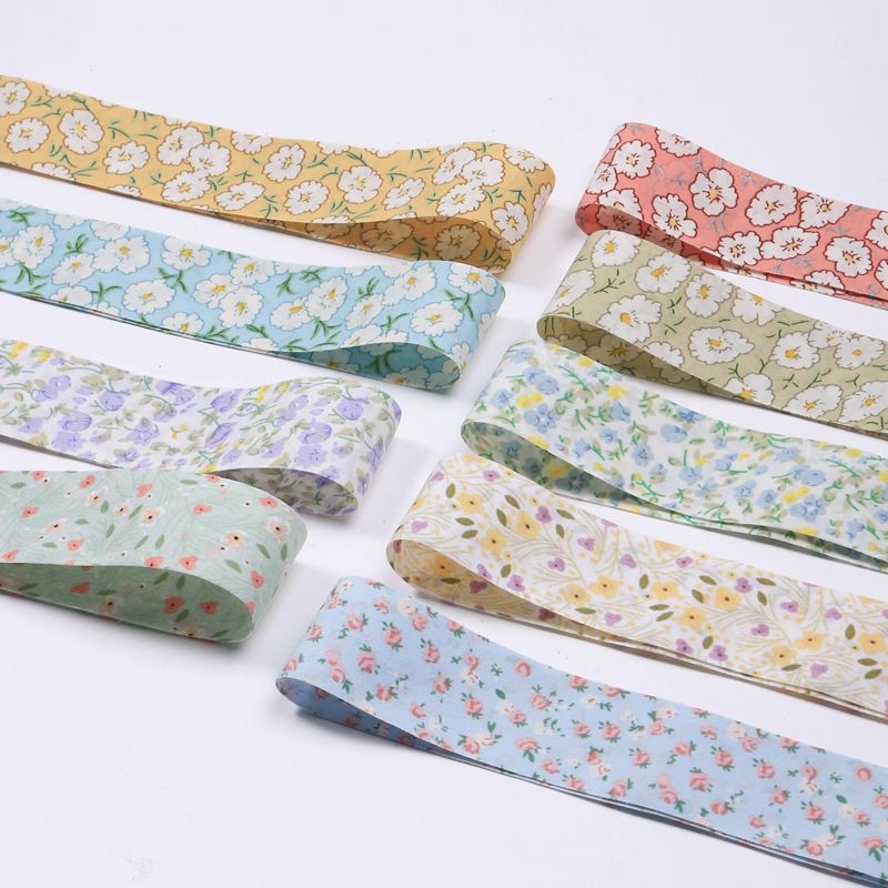 Ruy băng in hoa 2 mặt DIY 4.0cm