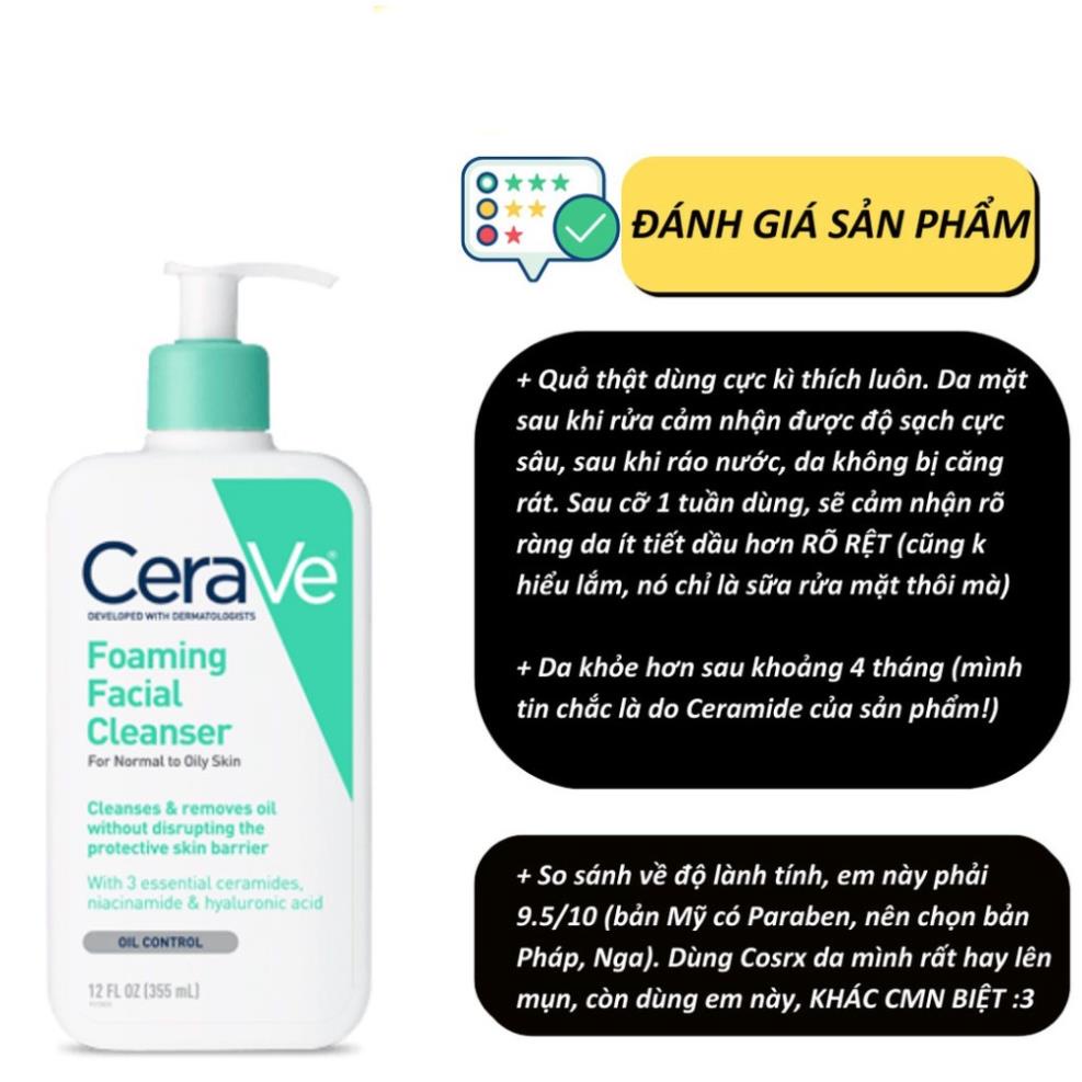 Sữa Rửa Mặt Cerave 236Ml Cho Da Dầu - Da Mụn - Da Khô 9 | BigBuy360 - bigbuy360.vn