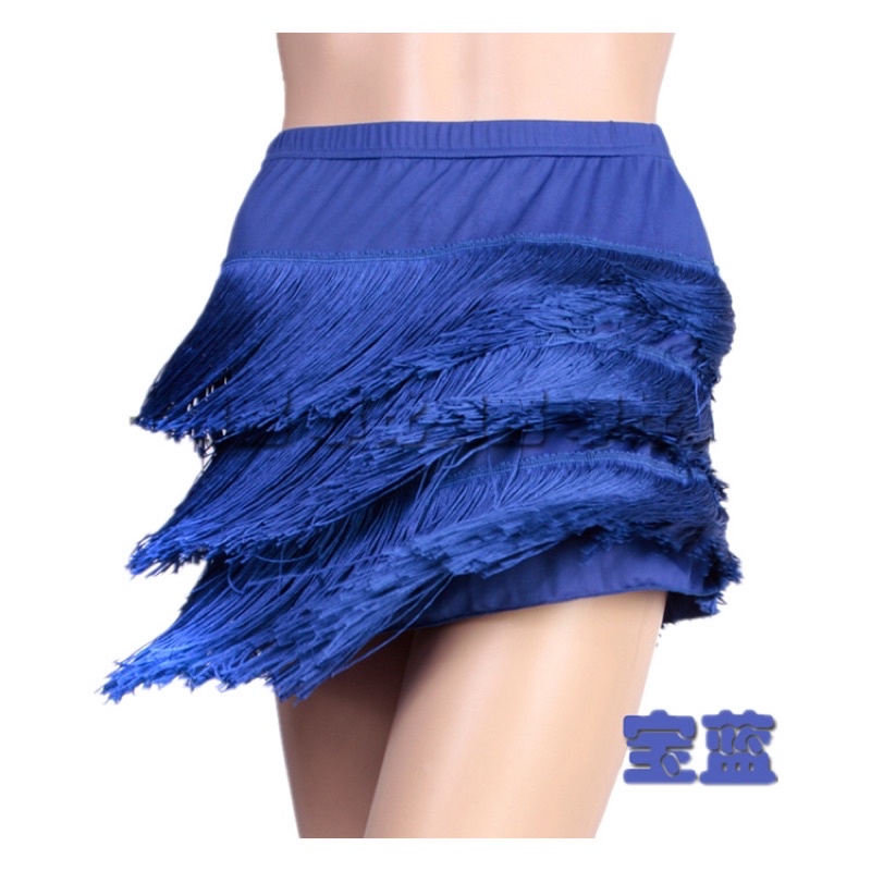 Chân váy khiêu vũ tua rua 3 tầng vạt lệch, hàng Quảng Châu loại 1