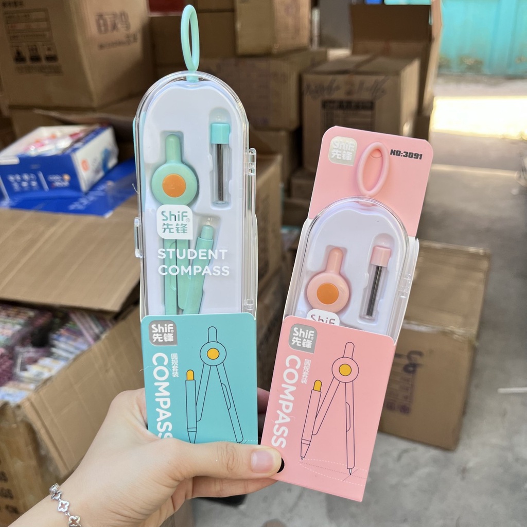Compa shif, compa deli chì kim sơn Tĩnh Điện Cute Dành Cho Học Sinh