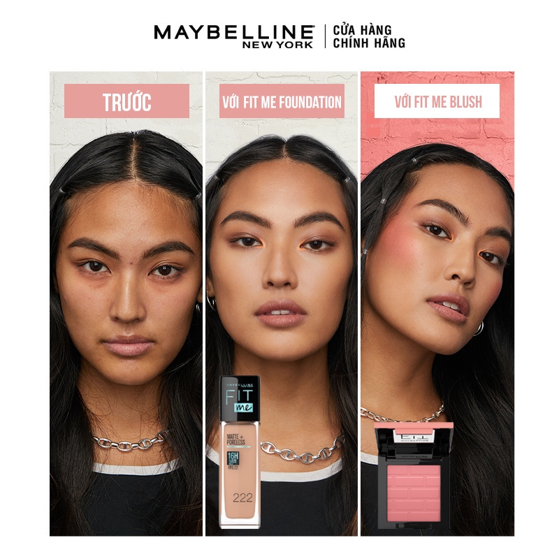 Phấn má hồng mịn lì chuẩn màu Maybelline Fit Me Blush 4.5g