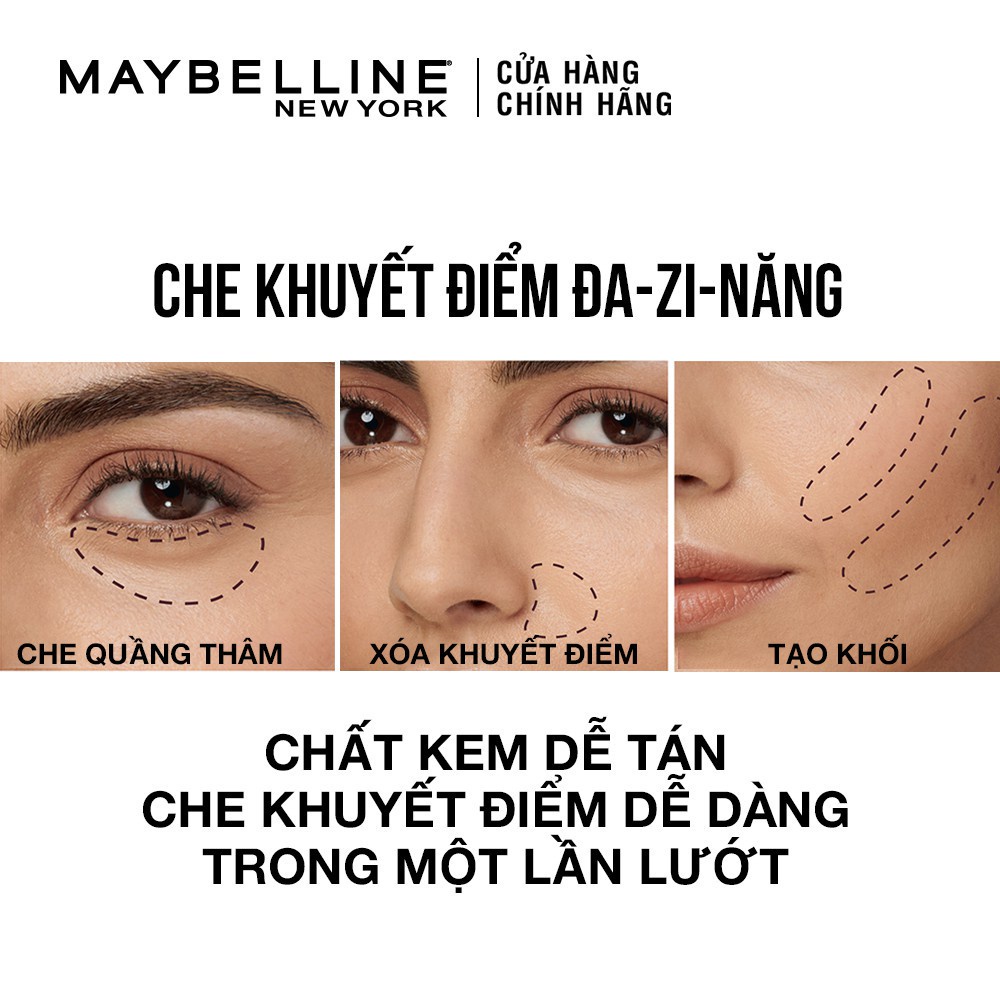 Kem lót mịn da Baby Skin Primer 22ml  + Bút cushion Instant Age Rewind 6ml Maybelline New York